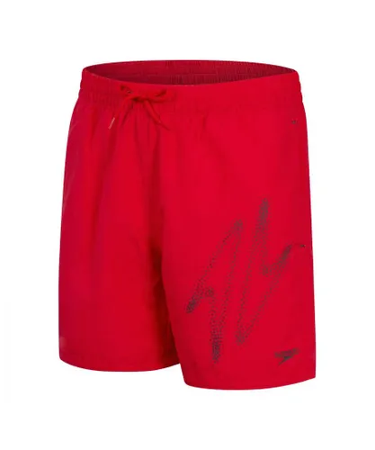 Speedo Boys Boy's Hype Boom 15 inch Swim Shorts in Red