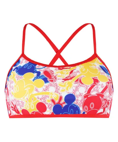 Speedo Childrens Unisex All Over Print Disney Mickey Mouse Junior Two Pieces Swimsuit 8 08111C820 - Multicolour