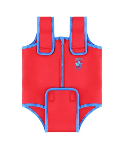 Speedo Childrens Unisex Sea Squad Sleeveless Red/Blue Kids Neoprene Swimsuit 8 11344C314