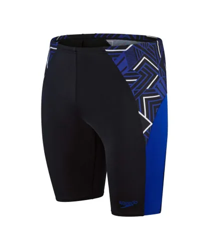 Speedo Mens ECO Endurance+ Splice Jammer Shorts in black blue