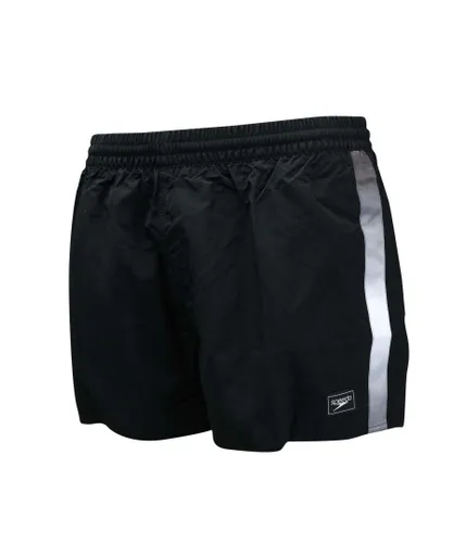 Speedo Mens Retro 13 inch Water Shorts in Black-White