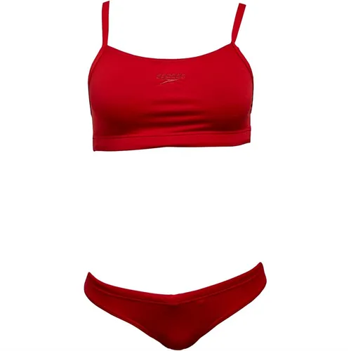 Speedo Womens Eco Endurance+ Thinstrap Bikini Red