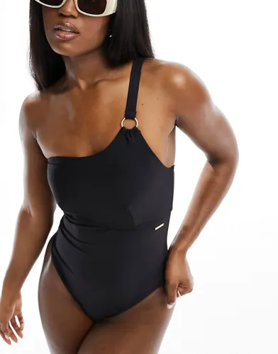 Speedo Womens Shaping Asymmetric 1 Piece in BLACK