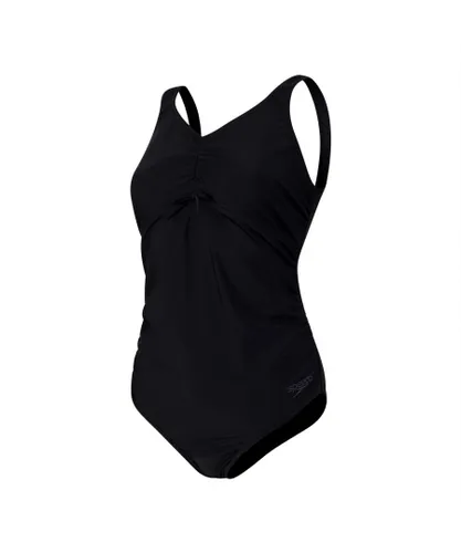 Speedo Womenss Essential Maternity Swimsuit in Black
