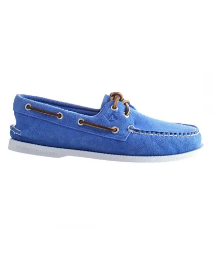 Sperry A/0 2-Eye Mens Blue Shoes Leather