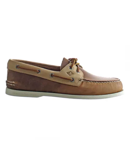 Sperry A/0 2-Eye Mens Brown Shoes Leather