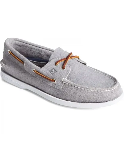 Sperry A/0 2-Eye Mens Grey Shoes Leather (archived)