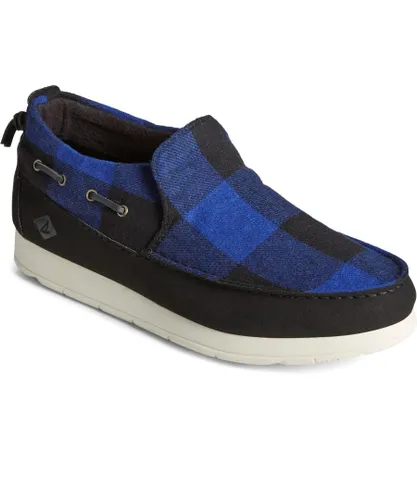 Sperry Moc-Sider Buffalo Check Male Slip On Mens Shoes BLUE