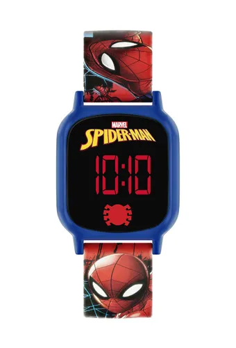 Spiderman Boy's Digital Quartz Watch with Silicone Strap