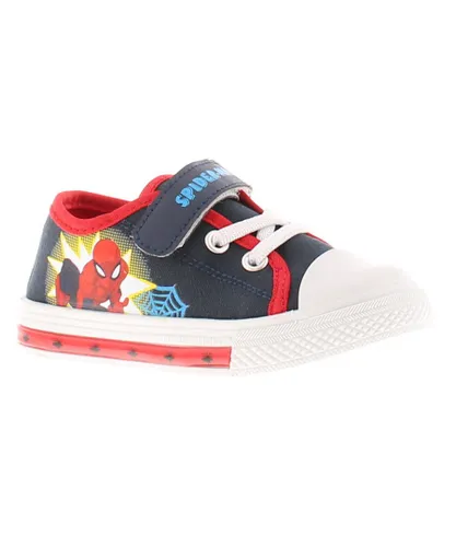 Spiderman Infant Boys Trainers Morales Touch Fastening Lace Up blue