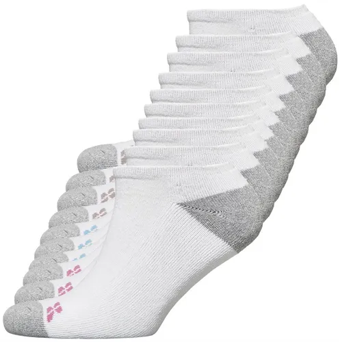 Sport x Fit Womens Ten Pack Cushioned No Show Socks White