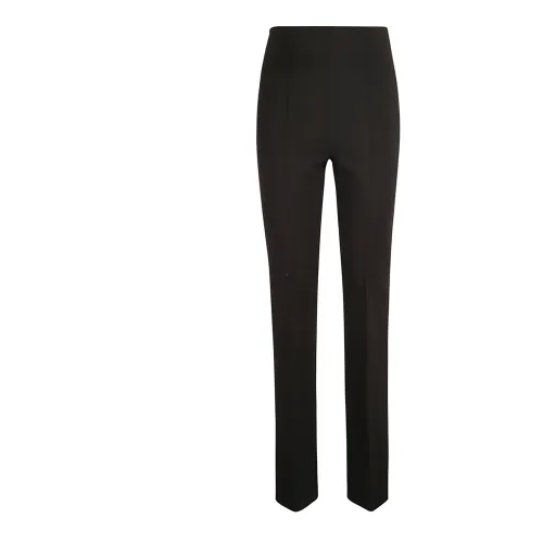 Sportmax , Black High-Waisted Flared Trousers Aw23 ,Black female, Sizes: