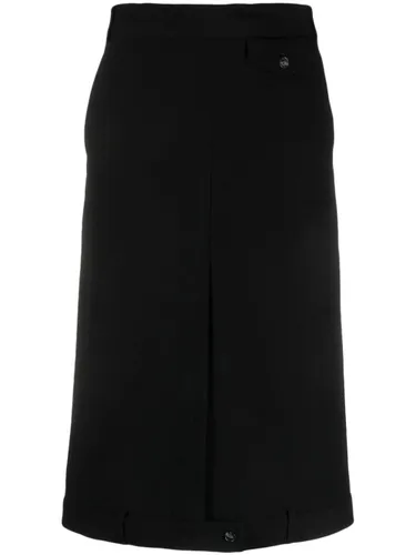 Sportmax Mirror-Image midi skirt - Black