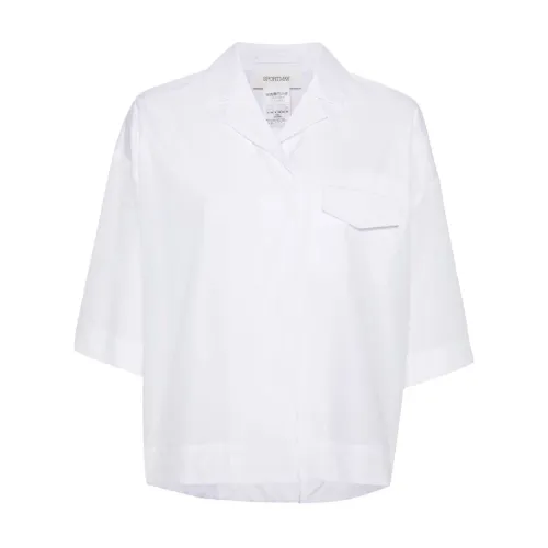 Sportmax , SportMax Shirts White ,White female, Sizes: