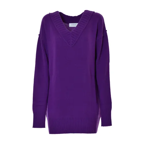 Sportmax , SportMax Sweaters Purple ,Purple female, Sizes: