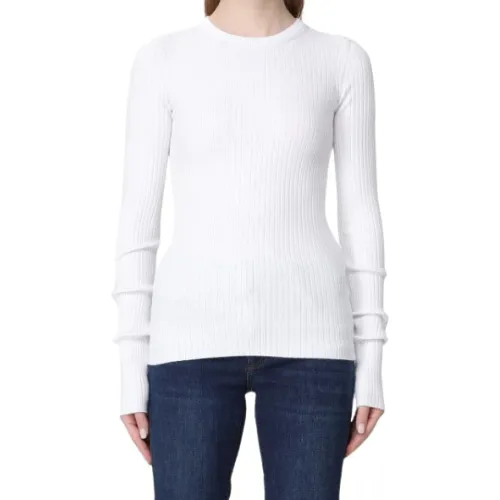 Sportmax , Stylish Sweaters for Sports ,White female, Sizes:
