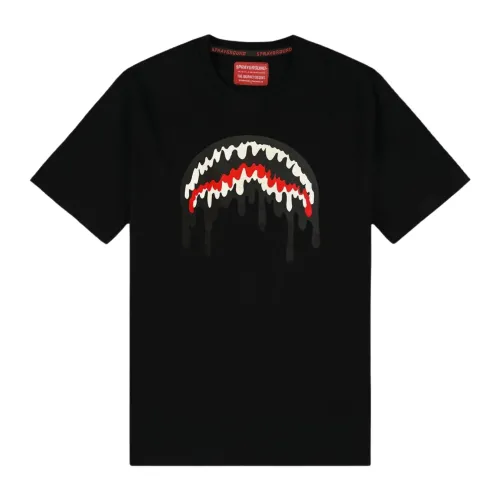 Sprayground , Limited Edition Loose Smooth T-shirt ,Black male, Sizes: