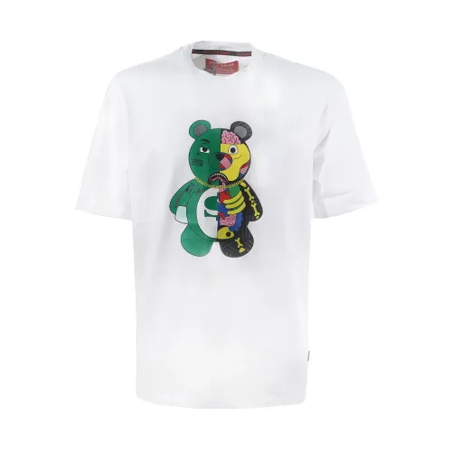 Sprayground , White Short Sleeve Crewneck T-shirt ,White male, Sizes: