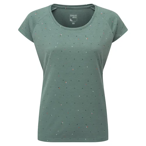 Sprayway Womens Dot T-Shirt (Balsam Green)