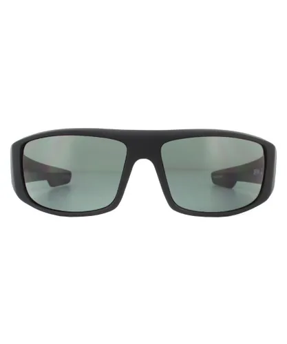 Spy Unisex Sunglasses Logan 670939973863 Soft Matte Black HD Plus Grey Green - One
