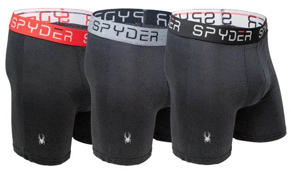 Spyder Performance Mesh Mens Boxer Briefs Sports Underwear