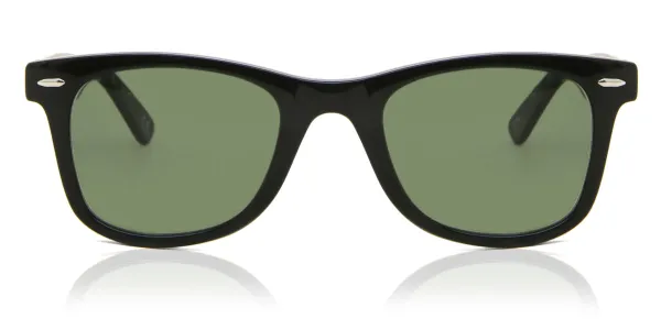Square Full Rim Plastic Men's Prescription Sunglasses Black Size 50 - SmartBuy Collection