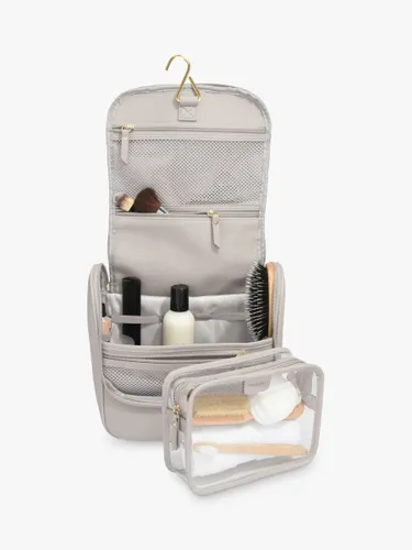 Stackers Hanging Wash Bag - Taupe - Unisex