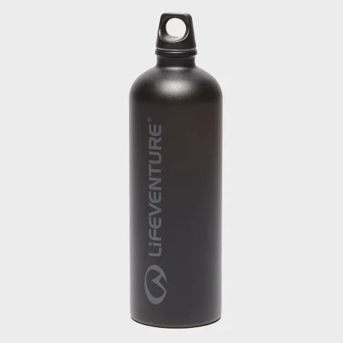 Stainless Steel 1 Litre Bottle - Black, Black