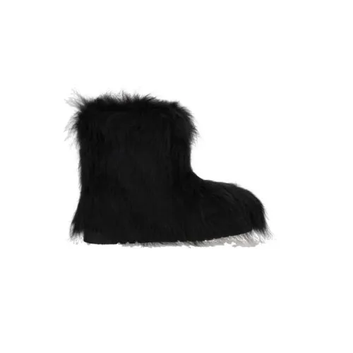 Stand Studio , Black Faux Fur Boots ,Black female, Sizes: