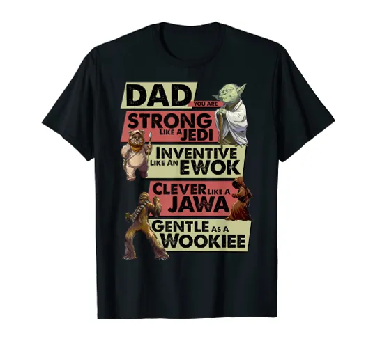 Star Wars Characteristics Dad Panel Stack T-Shirt