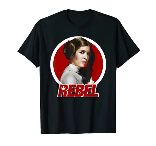 Star Wars Princess Leia Original REBEL Badge Graphic