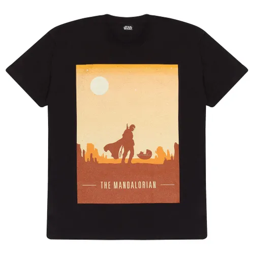 Star Wars The Mandalorian Retro Style Poster T-Shirt