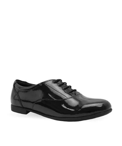 Start-Rite Girls Talent Black Patent Leather Lace Up School Shoes