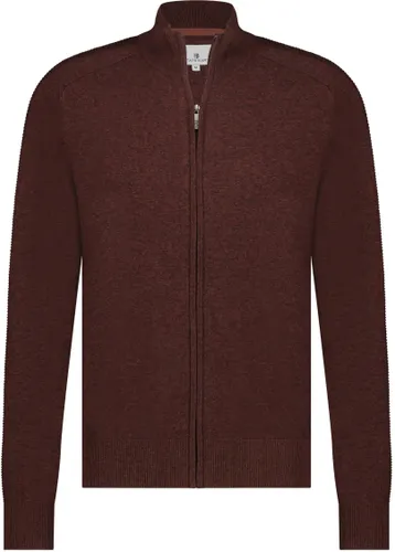 State Of Art Cardigan Plain Brique Brown Red