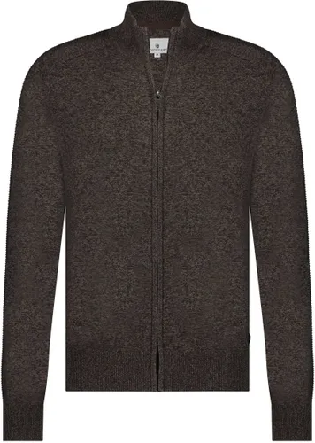 State Of Art Cardigan Plain Taupe Brown