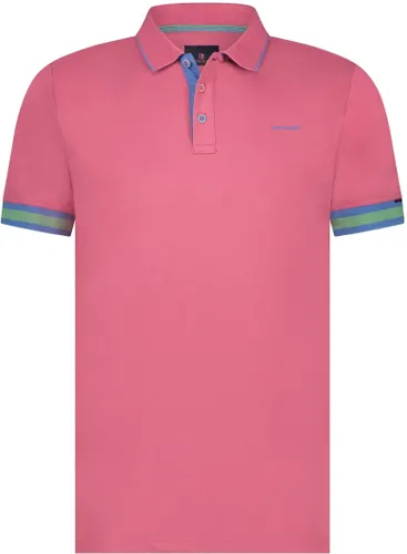State Of Art Piqué Polo Shirt Plain Pink