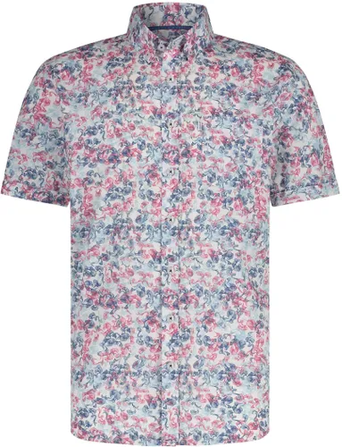 State Of Art Short Sleeve Shirt Print Multicolour Red