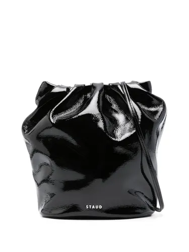 STAUD Valentina leather bucket bag - Black
