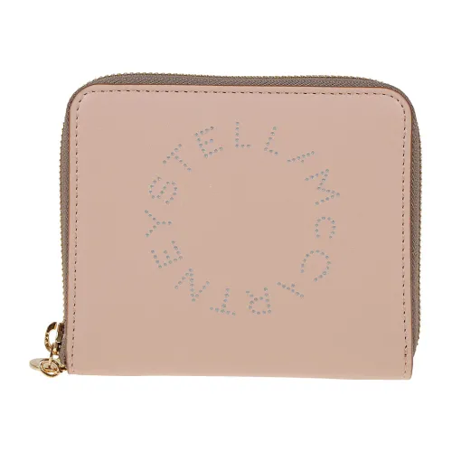 Stella McCartney , Blush Bicolor Zip Mini Wallet ,Beige female, Sizes: ONE SIZE