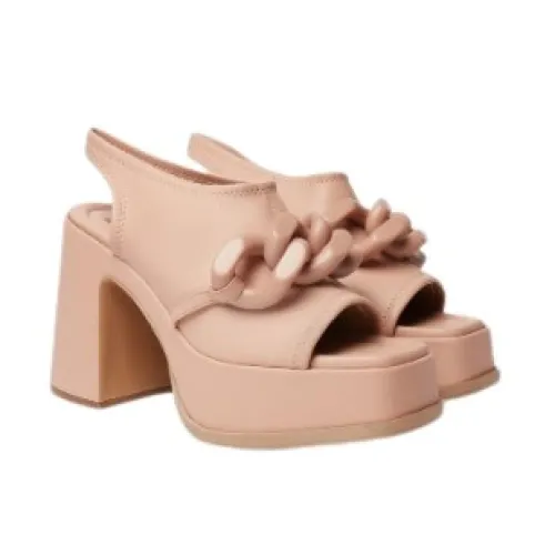 Stella McCartney , Chunky Falabella Platform Sandals ,Pink female, Sizes: