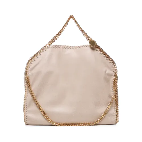 Stella McCartney , Falabella Tote Bag with Chain Strap ,Beige female, Sizes: ONE SIZE