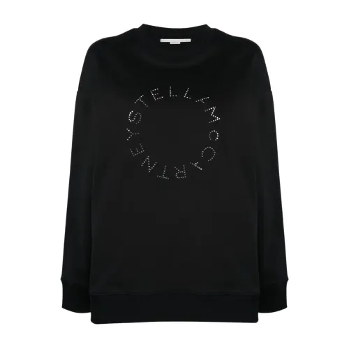 Stella McCartney , Glam Logo Sweatshirt ,Black female, Sizes: