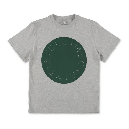 Stella McCartney , Grey Cotton Jersey Boy T-Shirt ,Gray male, Sizes: