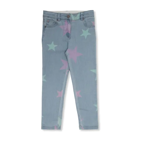 Stella McCartney , Jeans with star motif ,Blue unisex, Sizes: