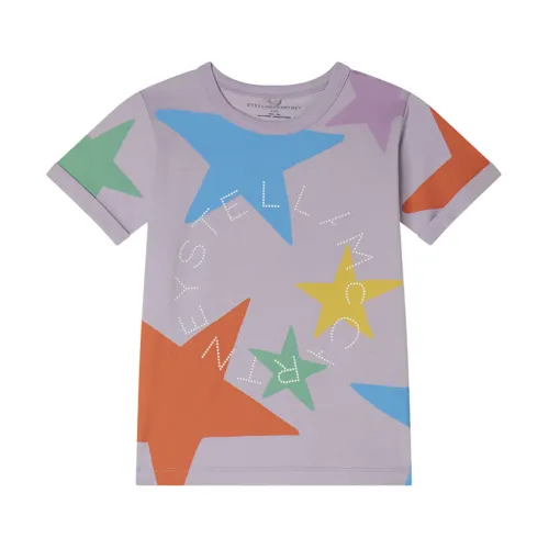 Stella McCartney , Lilac Top T-Shirt ,Multicolor female, Sizes: