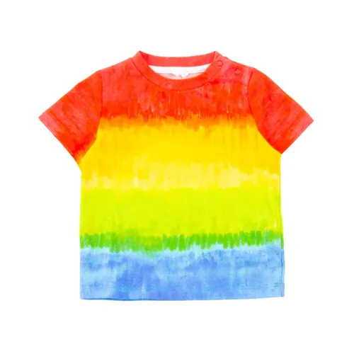 Stella McCartney , Multicolor Cotton T-Shirt ,Red female, Sizes: