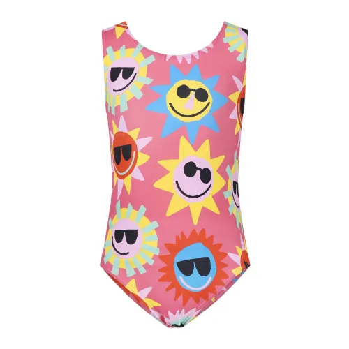Stella McCartney , Pink Crossover Back One-Piece Swimsuit ,Pink female, Sizes: