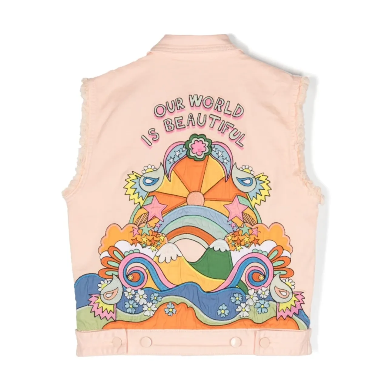 Stella McCartney , Pink Embroidered Jacket ,Pink female, Sizes: