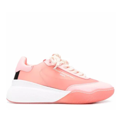 Stella McCartney , Pink/Multi Loop Lace-Up Sneakers ,Pink female, Sizes: