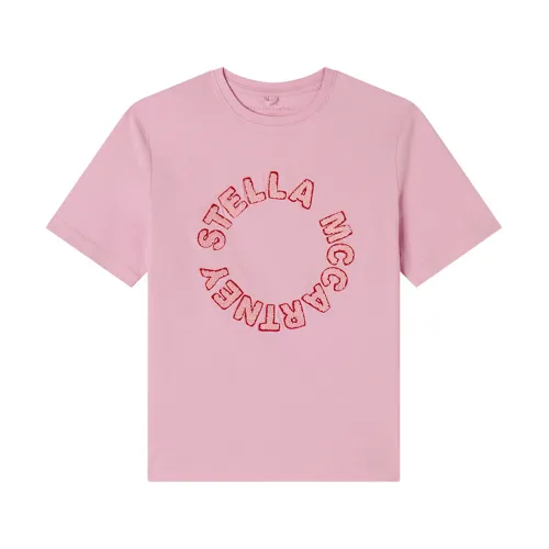 Stella McCartney , Pink Top T-Shirt ,Pink female, Sizes: